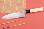 Couteau de chef 18cm japonais artisanal Naoki Mazaki WS2 poli