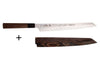 Couteau yanagiba kiritsuke 30cm japonais artisanal Sakai Takayuki Honyaki Shoryu VG10