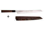 Couteau yanagiba kiritsuke 30cm japonais artisanal Sakai Takayuki Honyaki Shoryu VG10