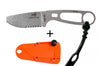 Couteau Esee Imlay ESEE-IMLAY-OR lame semi-dentée 6,2cm manche ajouré inox + étui orange