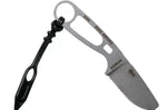Couteau Esee Imlay ESEE-IMLAY-OR lame semi-dentée 6,2cm manche ajouré inox + étui orange