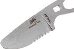 Couteau Esee Imlay ESEE-IMLAY lame semi-dentée 6,2cm manche ajouré inox + étui noir