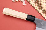 Couteau nakiri 16,5cm japonais artisanal Naoki Mazaki WS2 poli