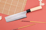 Couteau nakiri 16,5cm japonais artisanal Naoki Mazaki WS2 poli