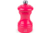 Moulin à poivre manuel Peugeot Bistro en bois de hêtre laqué rose bonbon 10cm