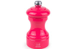 Moulin à poivre manuel Peugeot Bistro en bois de hêtre laqué rose bonbon 10cm