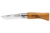 Couteau pliant Opinel Tradition Carbone n°02 lame 3,5cm manche hêtre