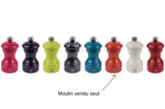 Moulin à poivre manuel Peugeot Bistro en bois de hêtre laqué terracotta 10cm