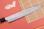 Couteau sujihiki 24cm japonais artisanal Naoki Mazaki WS2 poli
