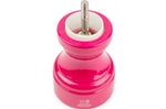 Moulin à sel sec manuel Peugeot Bistro en bois de hêtre laqué rose bonbon 10cm