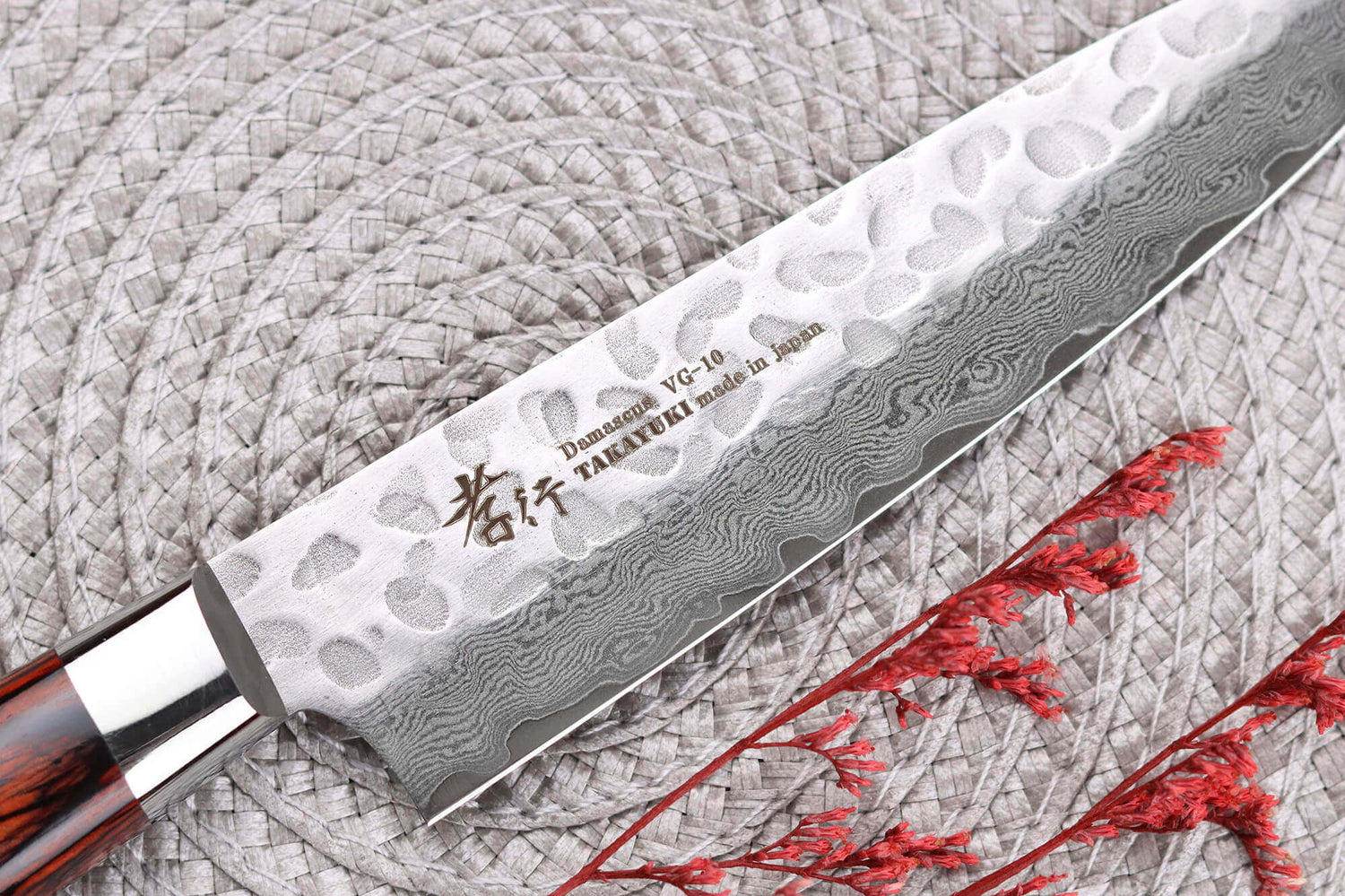Couteau universel japonais 12cm Sakai Takayuki Damascus Western 33 couches