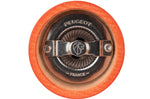Moulin à sel sec manuel Peugeot Bistro en bois de hêtre laqué terracotta 10cm