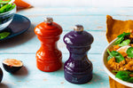 Moulin à sel sec manuel Peugeot Bistro en bois de hêtre laqué terracotta 10cm