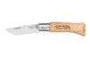 Couteau pliant Opinel Tradition Inox n°02 lame 3,5cm manche hêtre