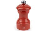 Moulin à sel sec manuel Peugeot Bistro en bois de hêtre laqué terracotta 10cm