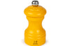 Moulin à poivre manuel Peugeot Bistro en bois de hêtre laqué jaune safran 10cm