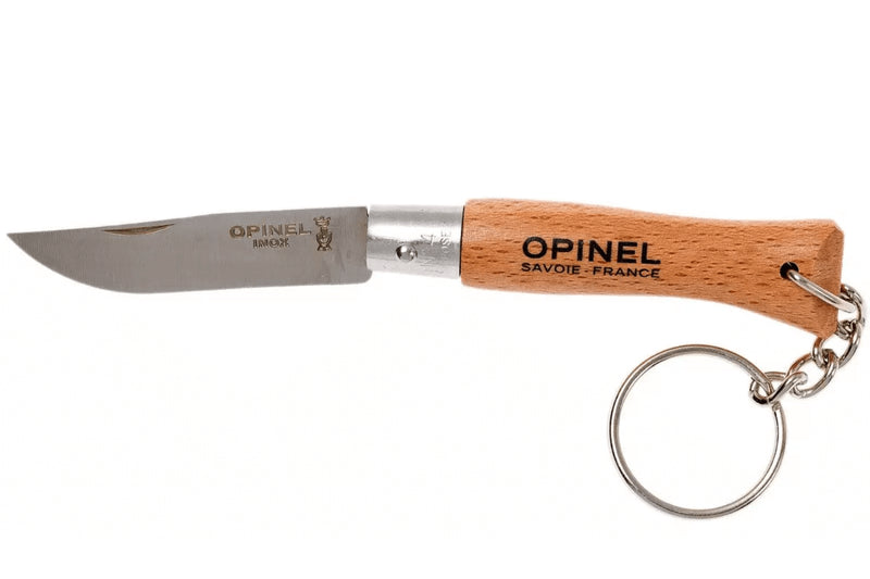 Couteau pliant Opinel Tradition Inox Porte-clés n°04 lame 5cm manche hêtre