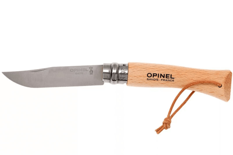 Couteau pliant Opinel Tradition Inox Baroudeur n°07 lame 8cm manche hêtre