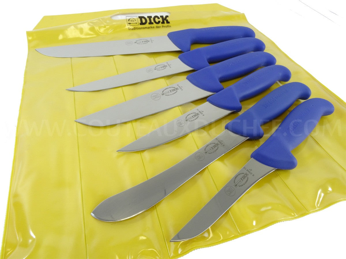 Pochette de 6 couteaux de boucher DICK ERGOGRIP acier NSF