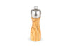 Moulin à sel sec manuel Peugeot Fidji en bois d'olivier et inox - 15 cm