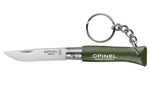 Couteau pliant Opinel Porte-clés Colorama n°04 lame 5cm manche charme kaki