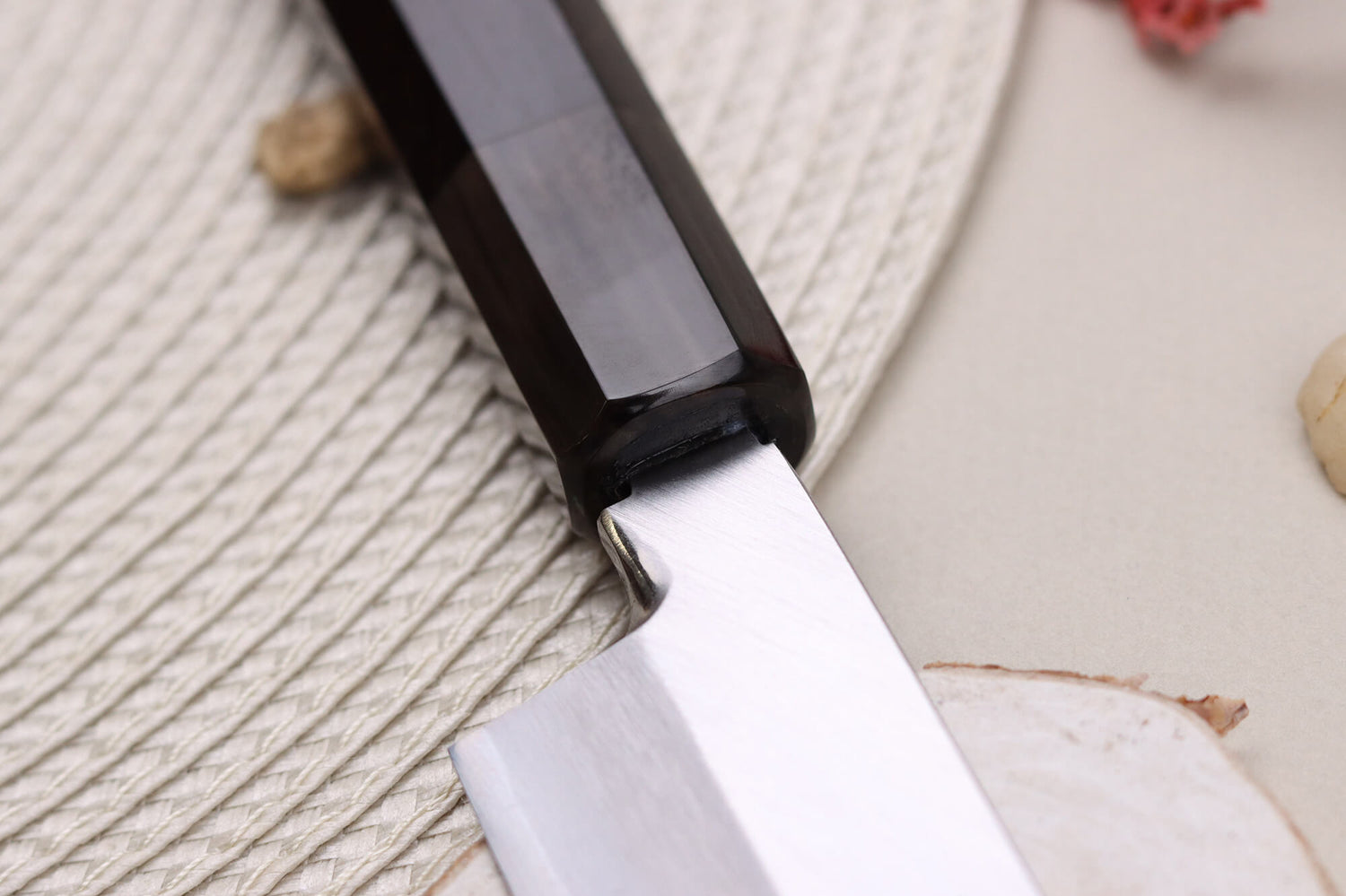 Couteau yanagiba kiritsuke japonais artisanal 27cm Sakai Takayuki Byakko manche en ébène + étui