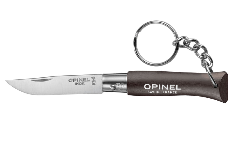 Couteau pliant Opinel Porte-clés Colorama n°04 lame 5cm manche charme noir brun