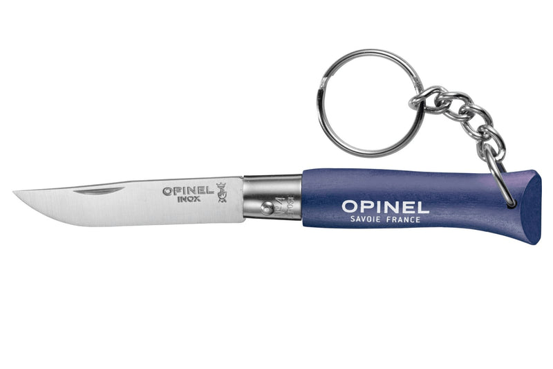 Couteau pliant Opinel Porte-clés Colorama n°04 lame 5cm manche charme bleu foncé