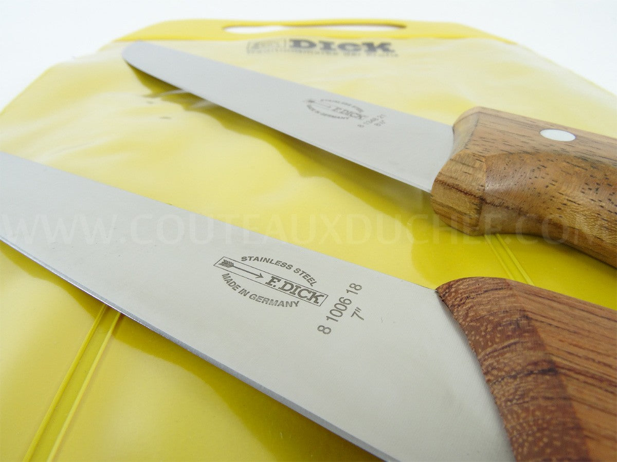 Pochette de 3 couteaux de boucher DICK Bois désosseur+saigner+boucher