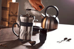 Moulin à café et cafetière à piston 2 en 1 Peugeot Paris Press en inox / ABS 15cm