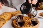 Moulin à café et cafetière à piston 2 en 1 Peugeot Paris Press en inox / ABS 15cm