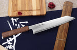 Couteau kiritsuke japonais artisanal Kagekiyo Tedukuri 24cm