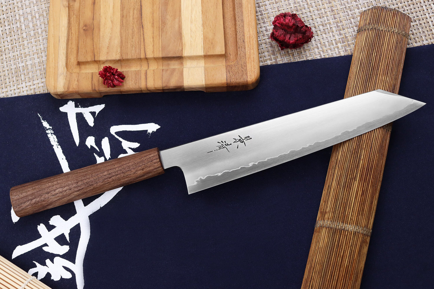 Couteau kiritsuke japonais artisanal Kagekiyo Tedukuri 24cm