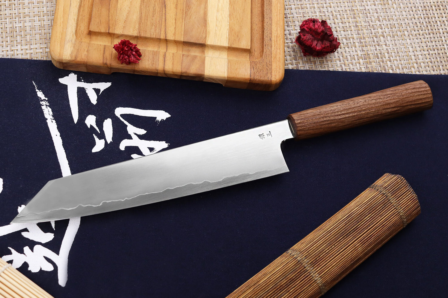 Couteau kiritsuke japonais artisanal Kagekiyo Tedukuri 24cm
