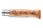 Couteau pliant Opinel Tradition Gravures Velo n°08 lame 8,5cm manche hêtre