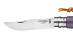 Couteau pliant Opinel Baroudeur Colorama n°06 lame 7cm manche charme violet gris