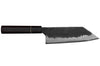 Couteau bunka 16,5cm japonais artisanal Naoki Mazaki WS2 Black Nashiji