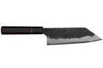 Couteau bunka 16,5cm japonais artisanal Naoki Mazaki WS2 Black Nashiji