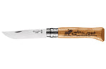 Couteau pliant Opinel Tradition Gravures Animalia Elan n°08 lame 8,5cm manche chêne