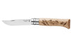 Couteau pliant Opinel Tradition Gravures Ski n°08 lame 8,5cm manche hêtre
