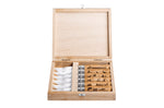 Coffret 6 couteaux Opinel Tradition Gravures Animalia n°08 lame 8,5cm manche chêne