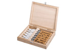 Coffret 6 couteaux Opinel Tradition Gravures Animalia n°08 lame 8,5cm manche chêne