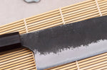 Couteau bunka 16,5cm japonais artisanal Naoki Mazaki WS2 Black Nashiji