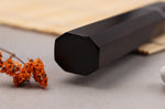 Couteau gyuto 18cm japonais artisanal Naoki Mazaki WS2 Black Nashiji