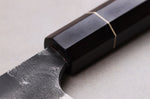 Couteau gyuto 21cm japonais artisanal Naoki Mazaki WS2 Black Nashiji