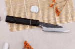 Couteau d'office 9cm japonais artisanal Naoki Mazaki WS2 Black Nashiji