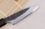 Couteau d'office 9cm japonais artisanal Naoki Mazaki WS2 Black Nashiji