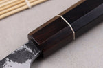 Couteau d'office 9cm japonais artisanal Naoki Mazaki WS2 Black Nashiji