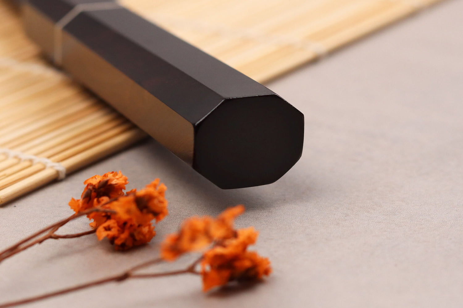 Couteau d'office 9cm japonais artisanal Naoki Mazaki WS2 Black Nashiji