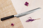 Couteau yanagiba kiritsuke 30cm japonais artisanal Sakai Takayuki Seiryu damas